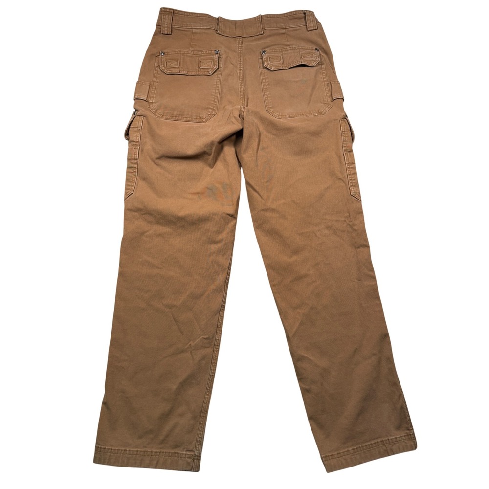 Duluth Trading Co Flex Fire Hose Cargo Pants Mens 33x32 Brown Workwear Utility - Picture 4 of 6